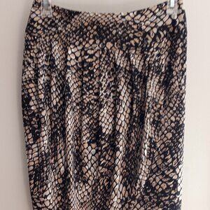 'ASHLEY STEWART' Faux Wrap Tulip Skirt Size 12 EUC